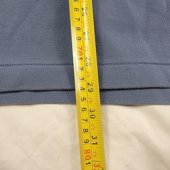 LL Bean Mens XXL Reg Traditional Fit Polo Shirt Dark Blue Short Sleeve Work - Picture 7 of 7